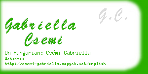 gabriella csemi business card