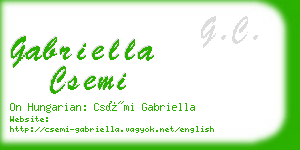 gabriella csemi business card